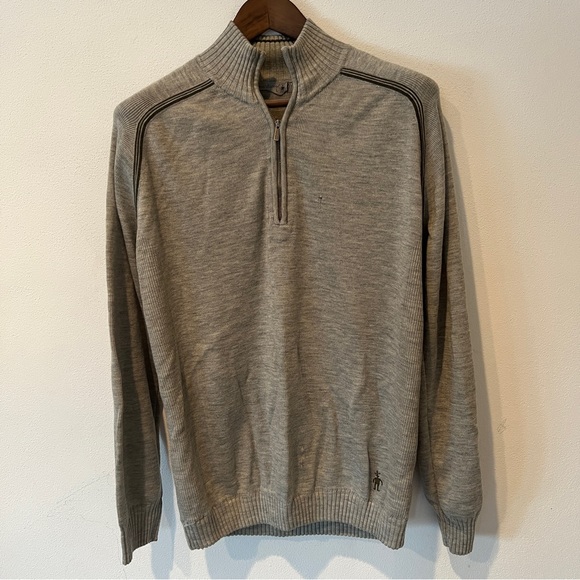 Smartwool 1/4 Zip Men’s Pullover Sweater FLAWED - Picture 1 of 13